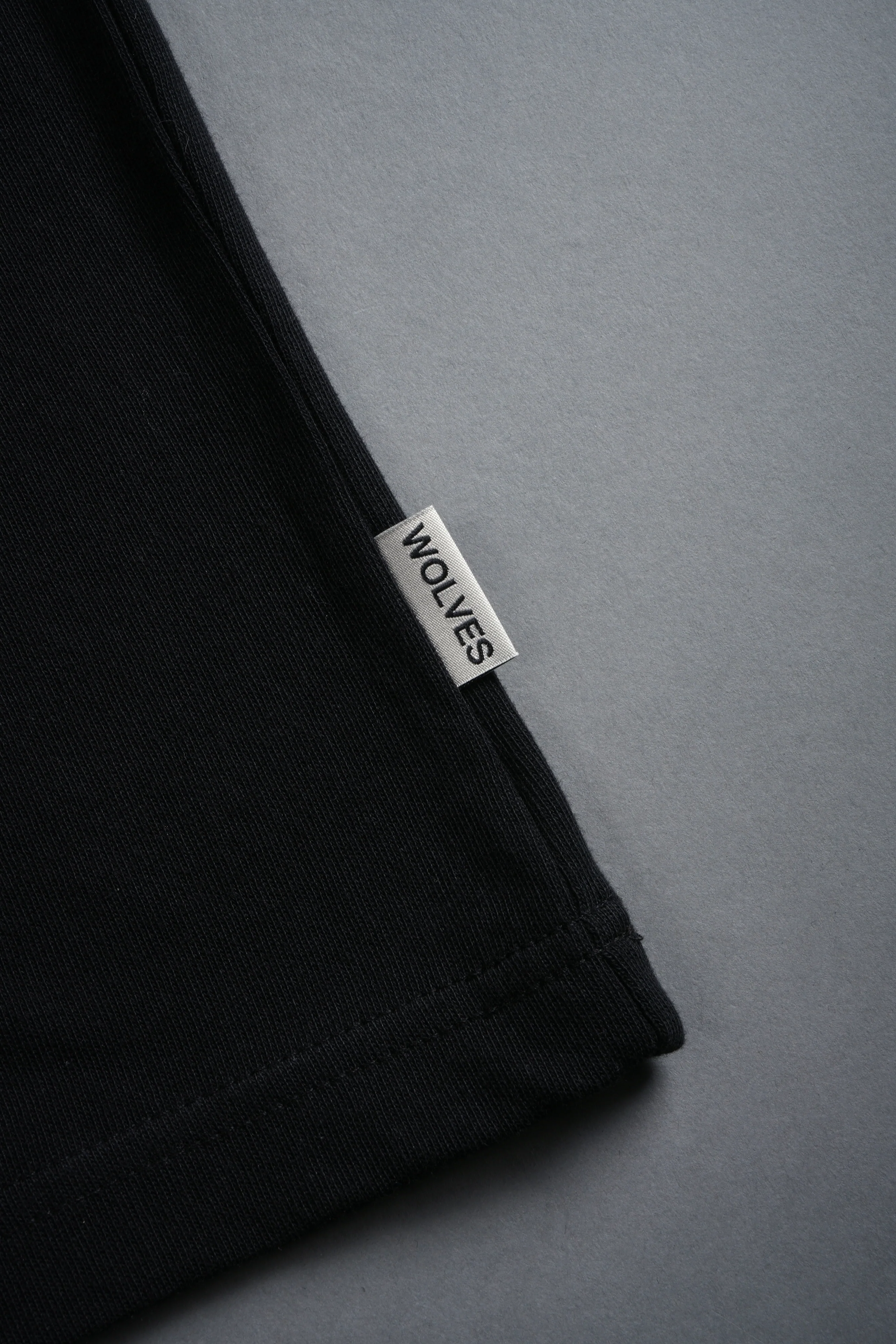 Wolves Hesh FRVR Grunge Raw Hem "Box Cut" Tee in Black - Image 7
