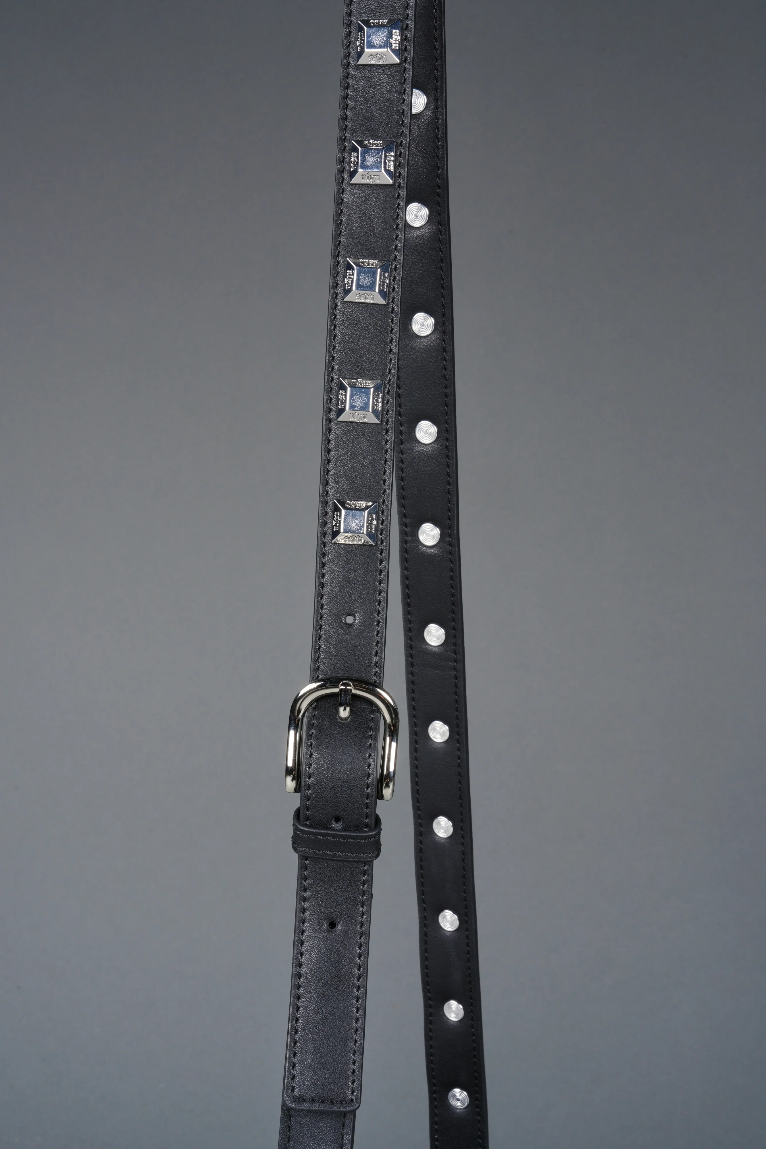Wolves OnlyUs Slim Leather Side Bag in Black - Image 7