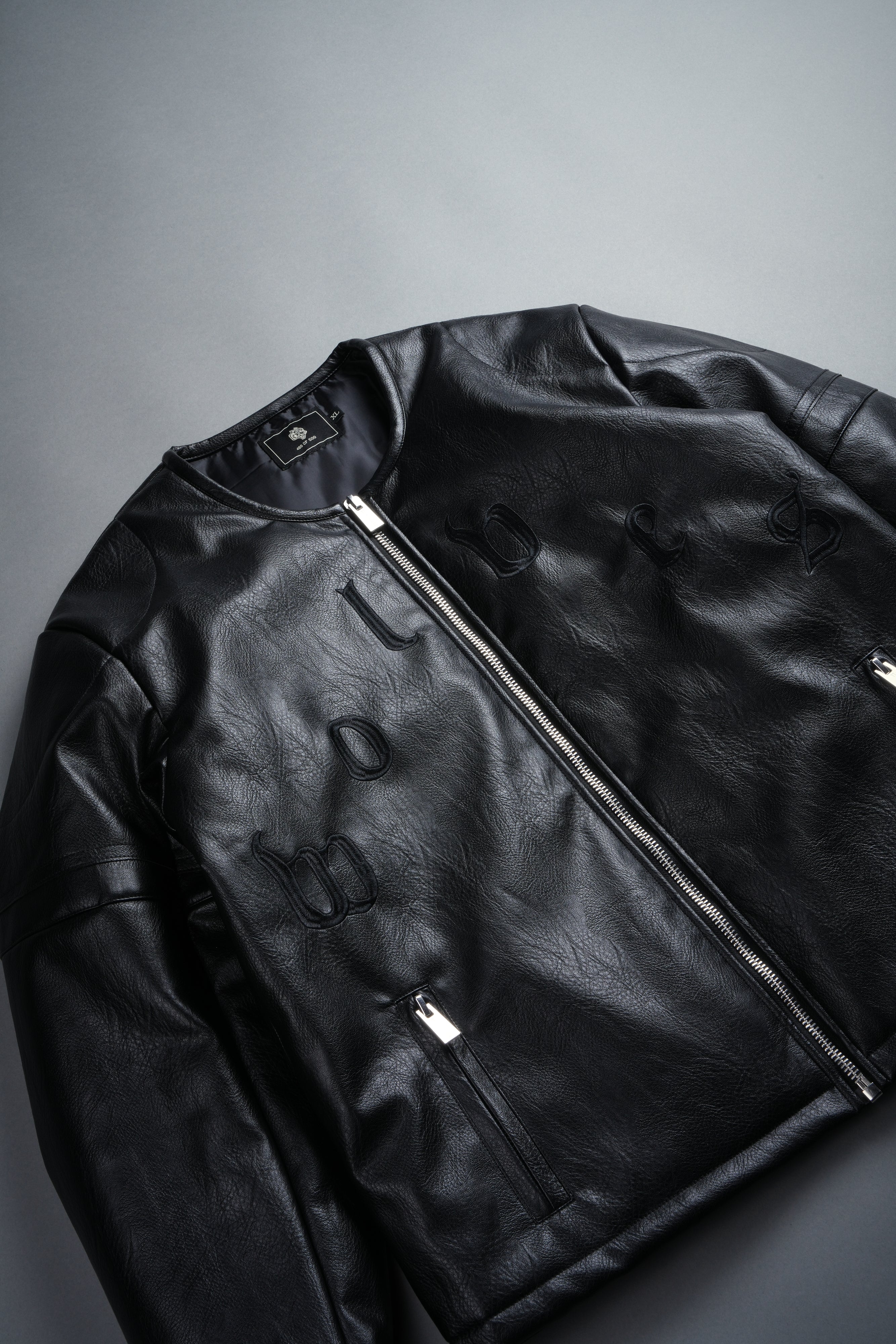 Wolves Pyramid Jesse Biker Jacket in Black - Image 10