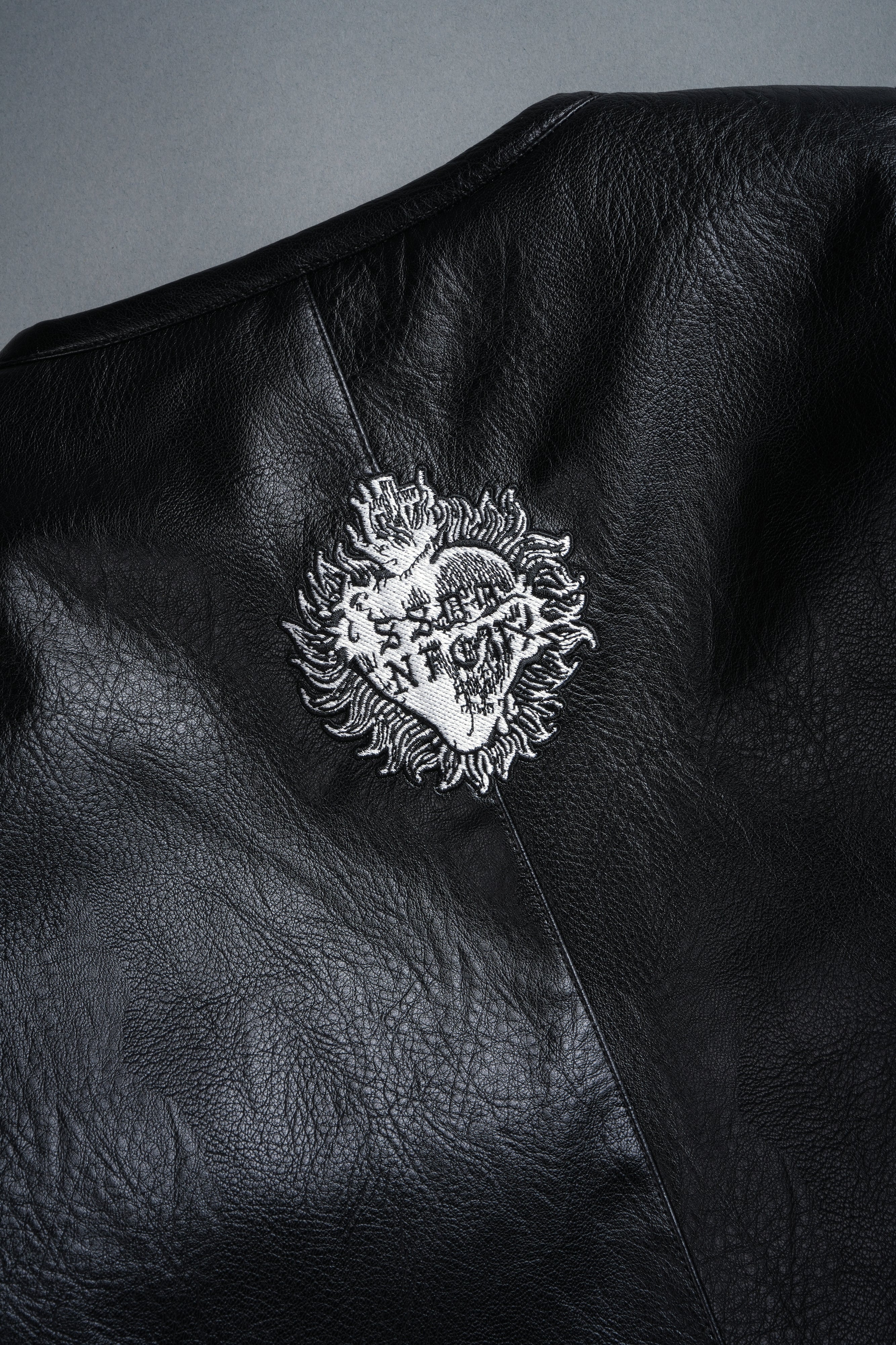 Wolves Pyramid Jesse Biker Jacket in Black - Image 14