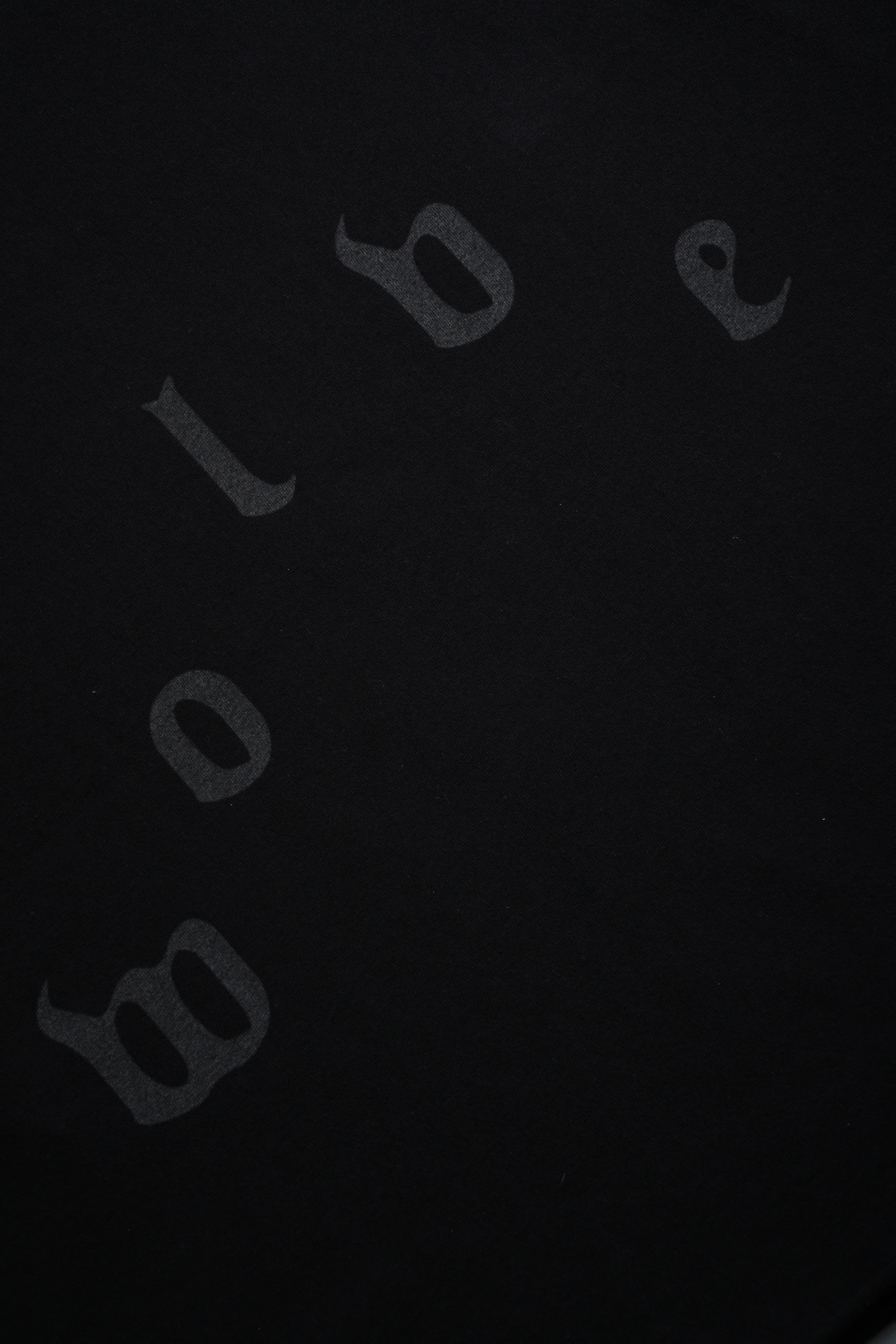You Are the Reason Grunge Mid-Length Raw Hem LS Tee in Black - Image 10