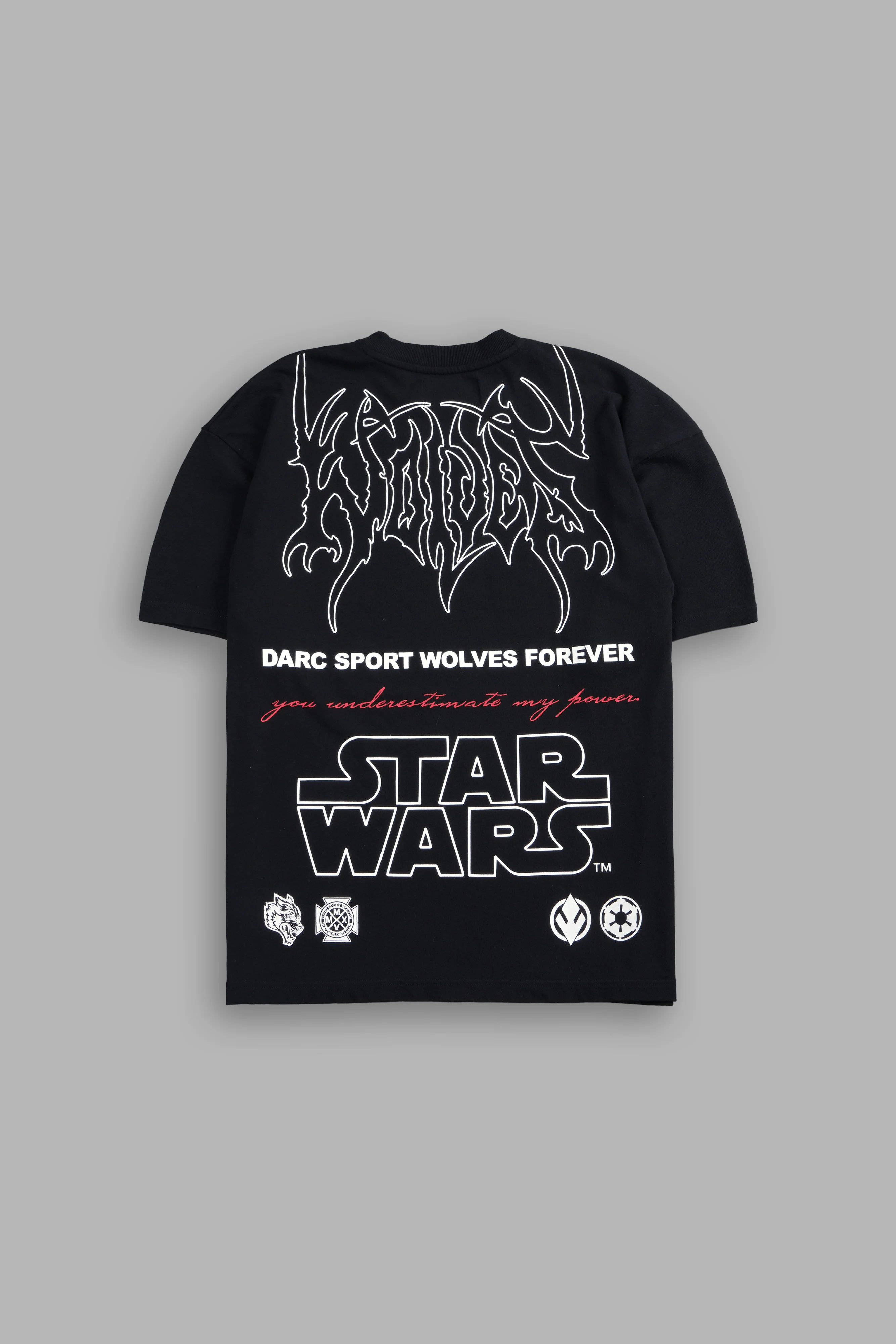 You Underestimate My Power "Premium" Oversized Tee in Black