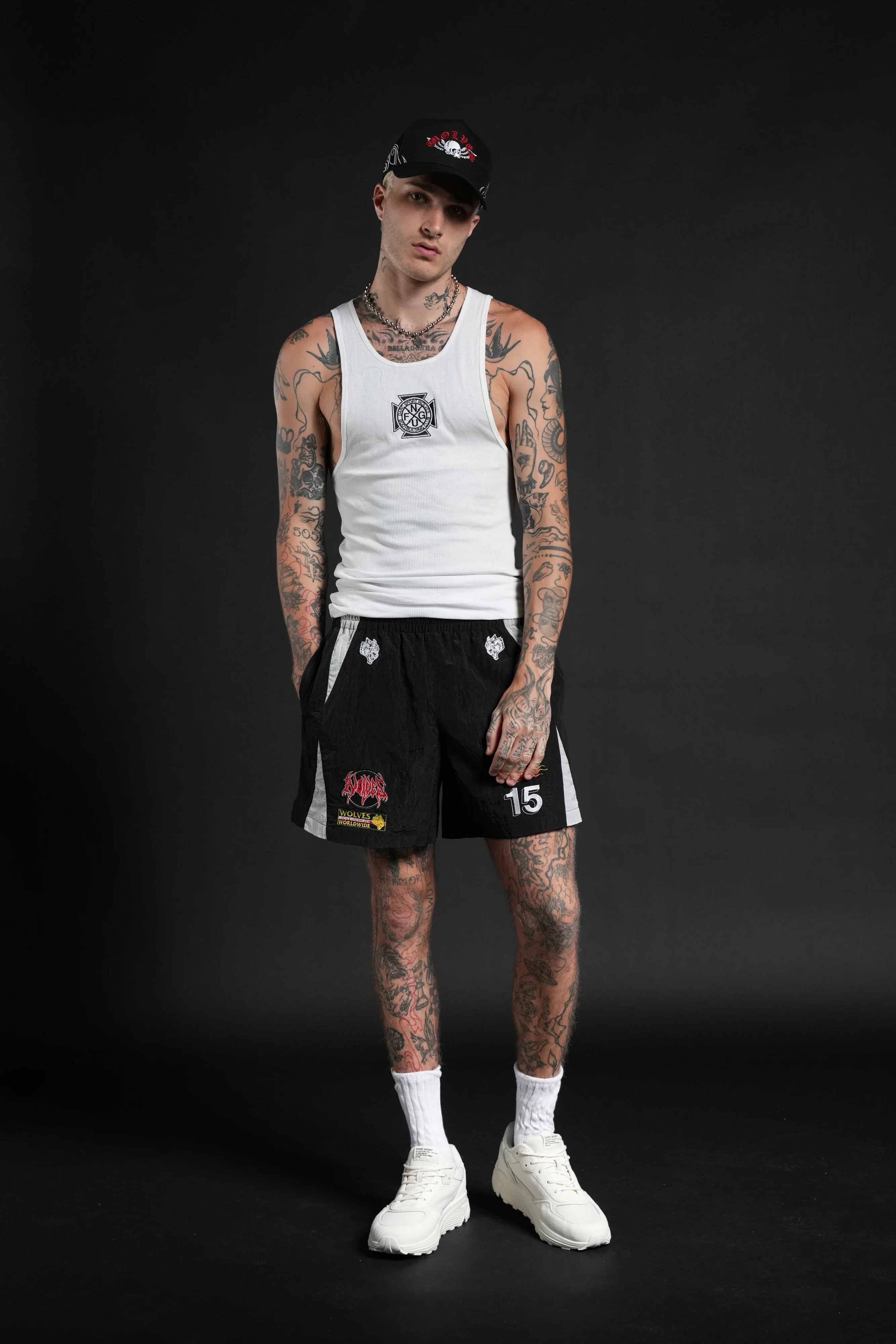 You Underestimate My Power Zdan Shorts in Black - Image 4