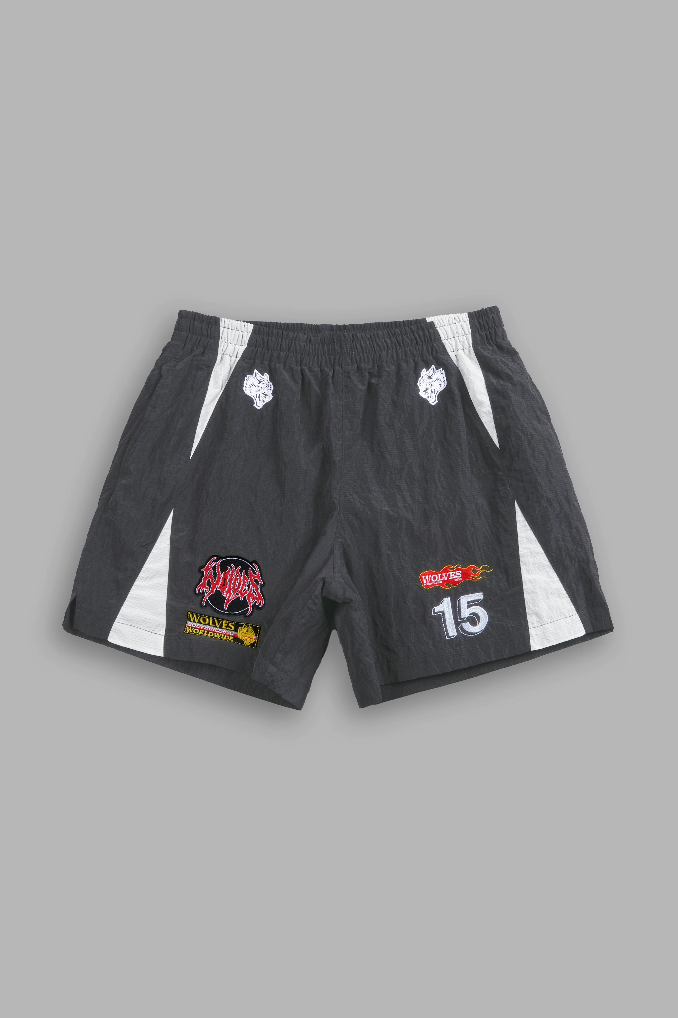 You Underestimate My Power Zdan Shorts in Wolf Gray