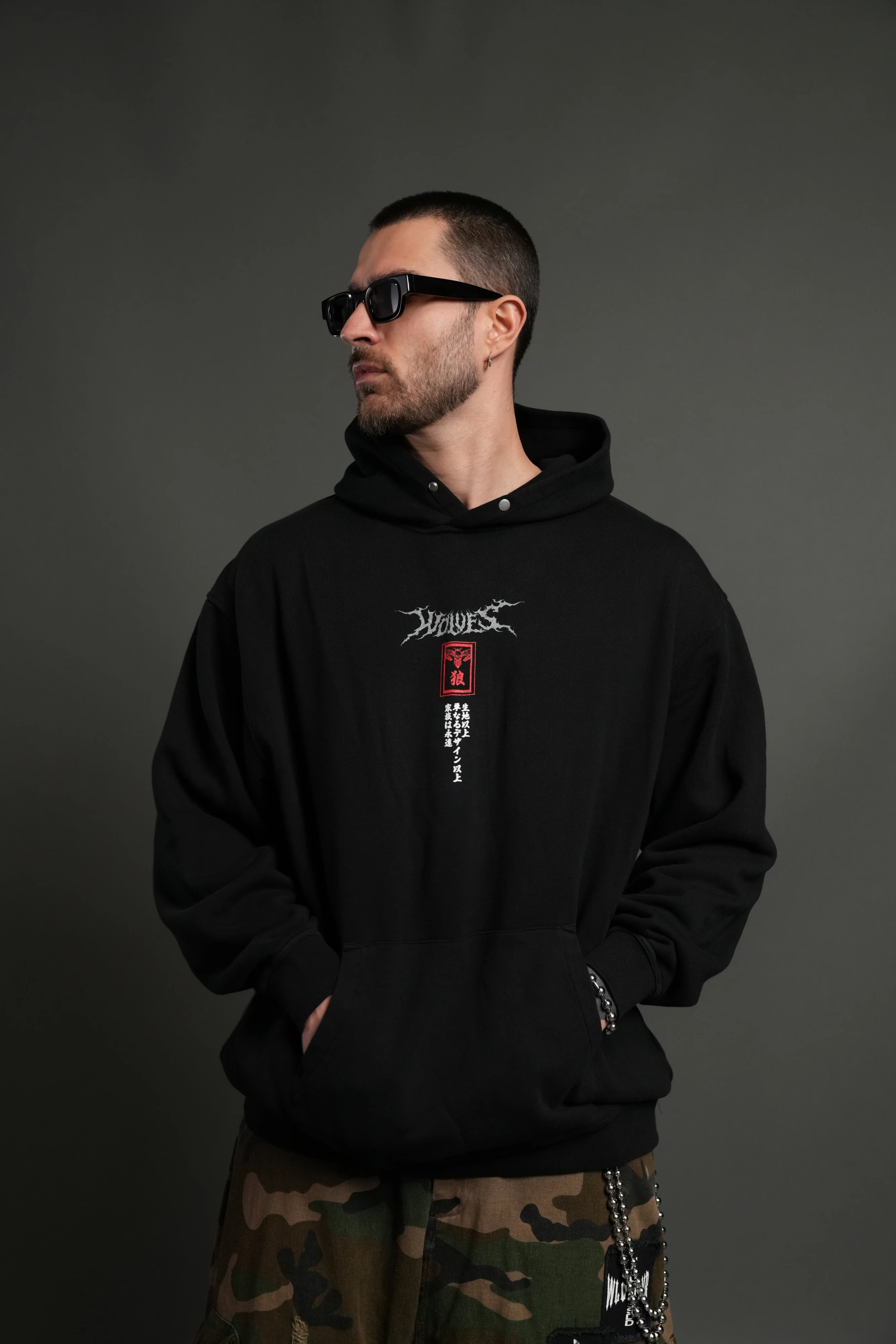 Zenitsu NFGU "Pierce" Hoodie in Black - Image 2