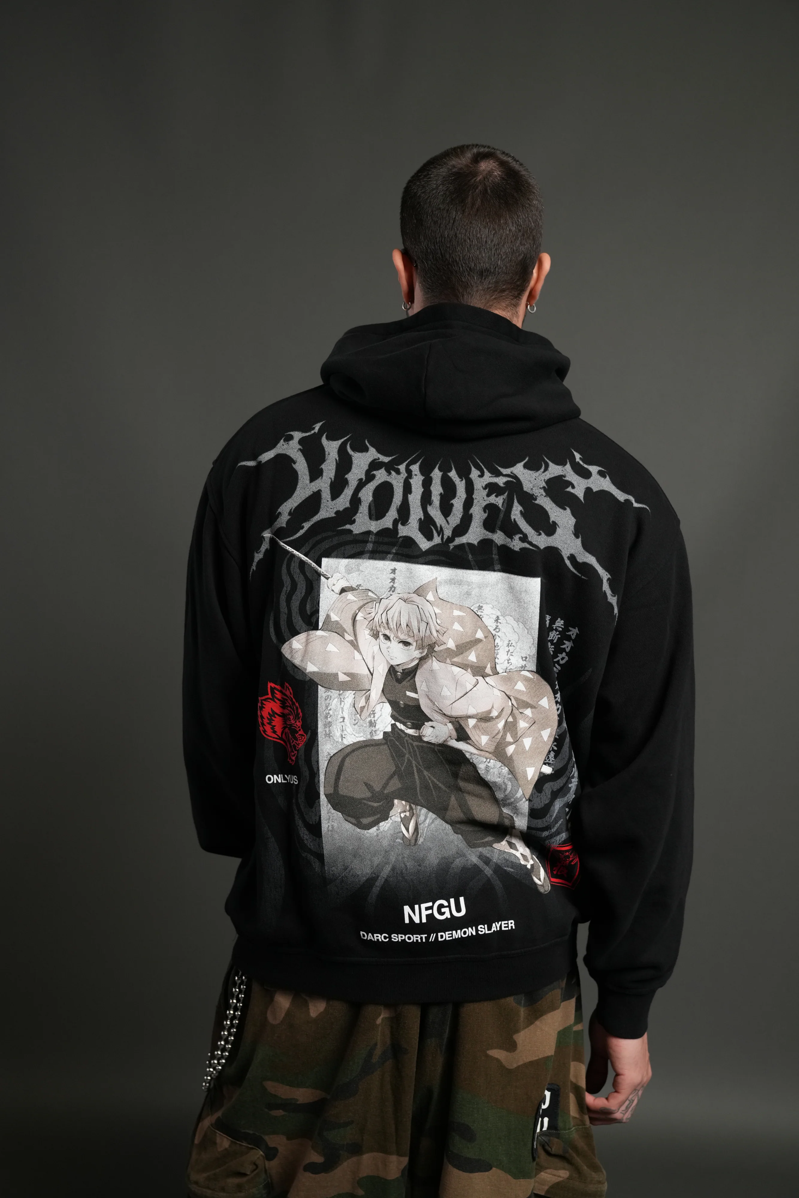 Zenitsu NFGU "Pierce" Hoodie in Black - Image 4